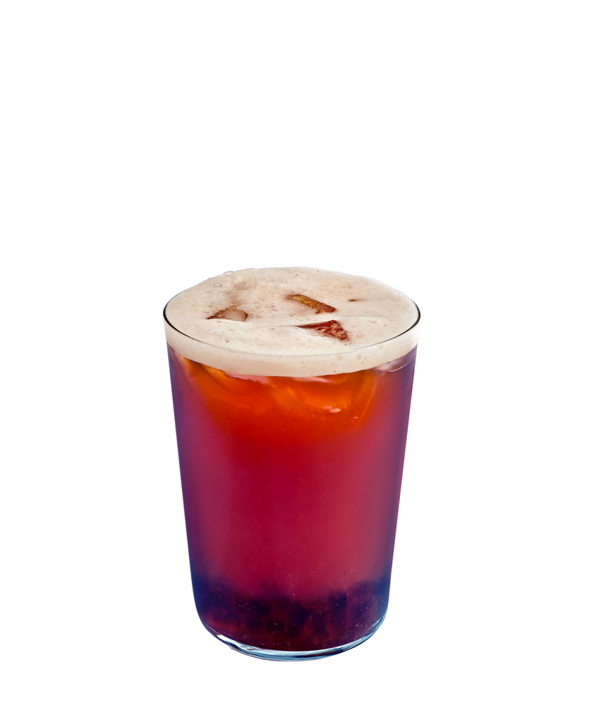 Berry Hibiscus Tea Shaker with Brown Sugar Jelly