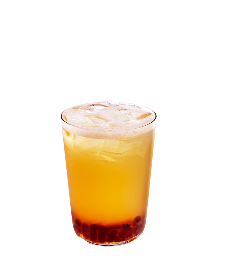 Yuzu Citrus Black Tea Shaker with Brown Sugar Jelly