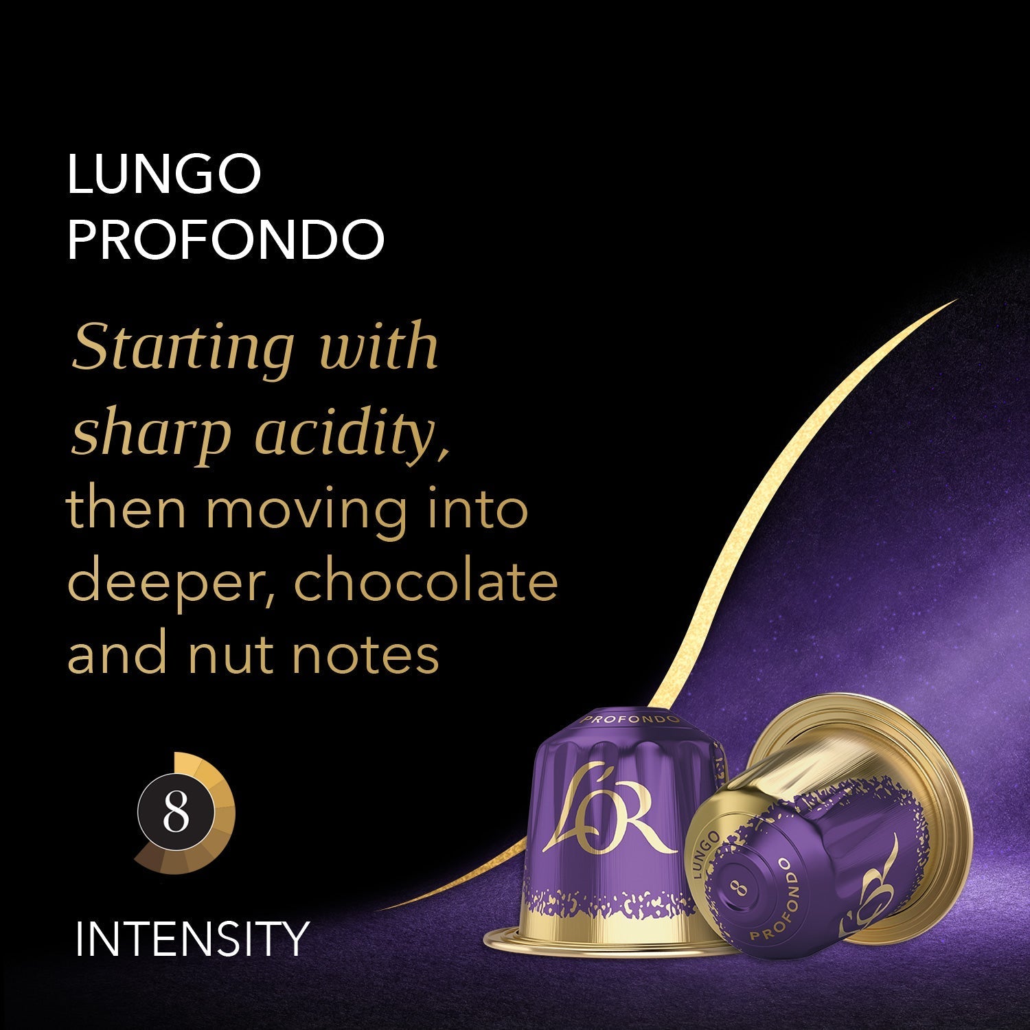 L'OR Profondo Lungo Espresso Capsules